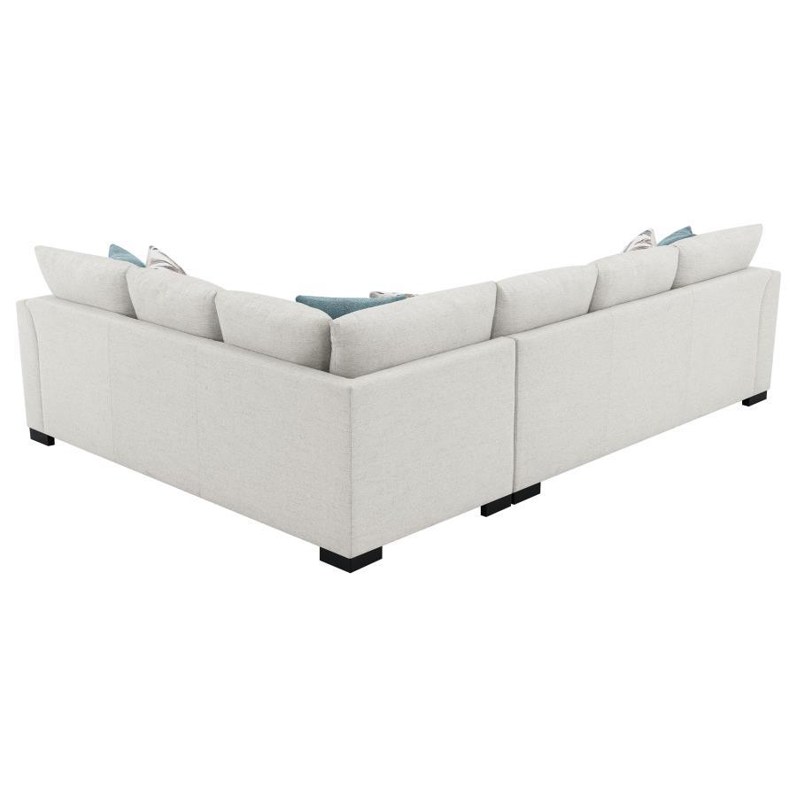 Ashford - Chenille Upholstered Sleeper Sectional Sofa - Greige by Coaster Fine Furniture | Bel Furniture