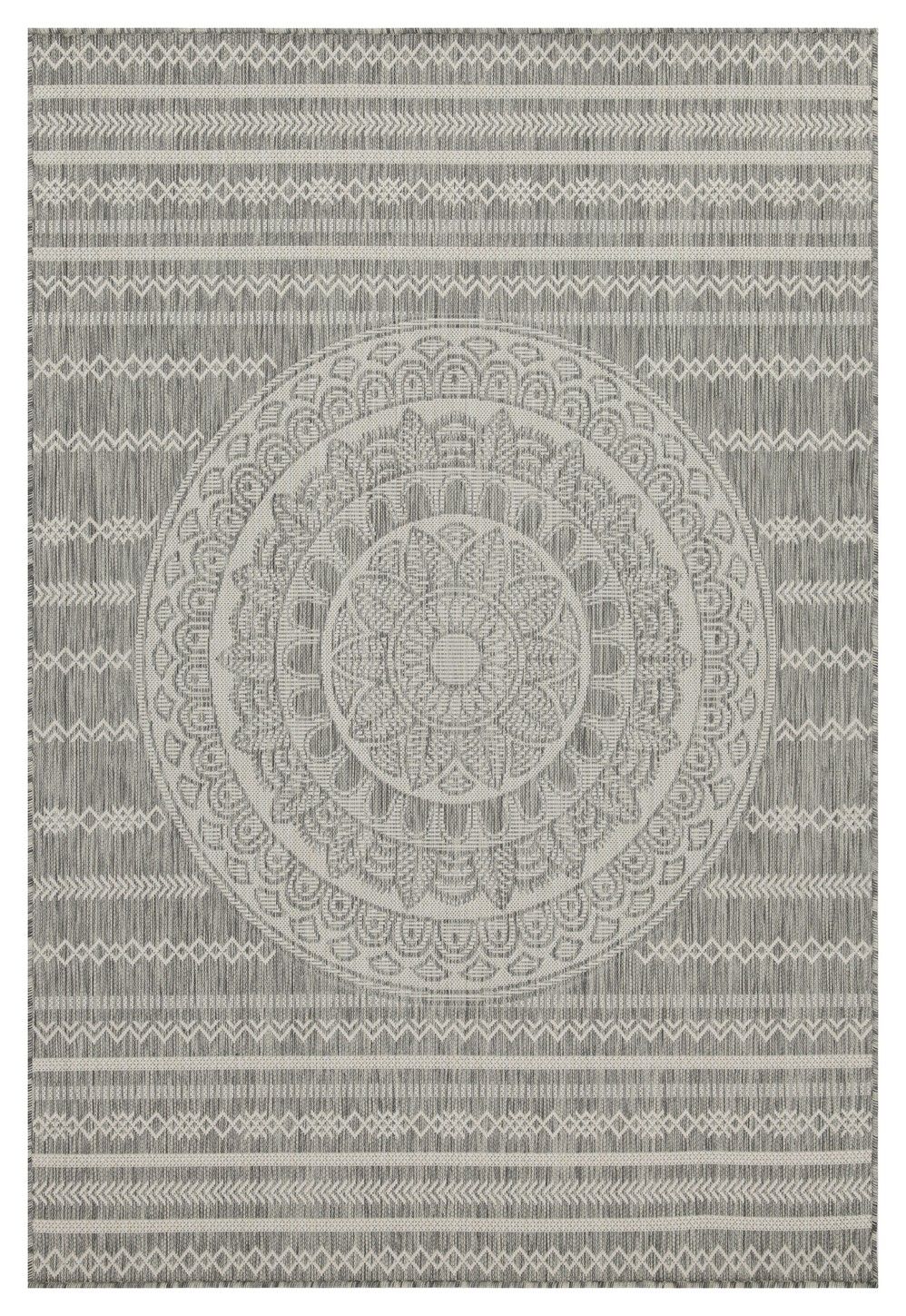 Sunshine - Indoor / Outdoor Area Rug - Polypropylene Gray by Icona Home Decor | Bel Furniture