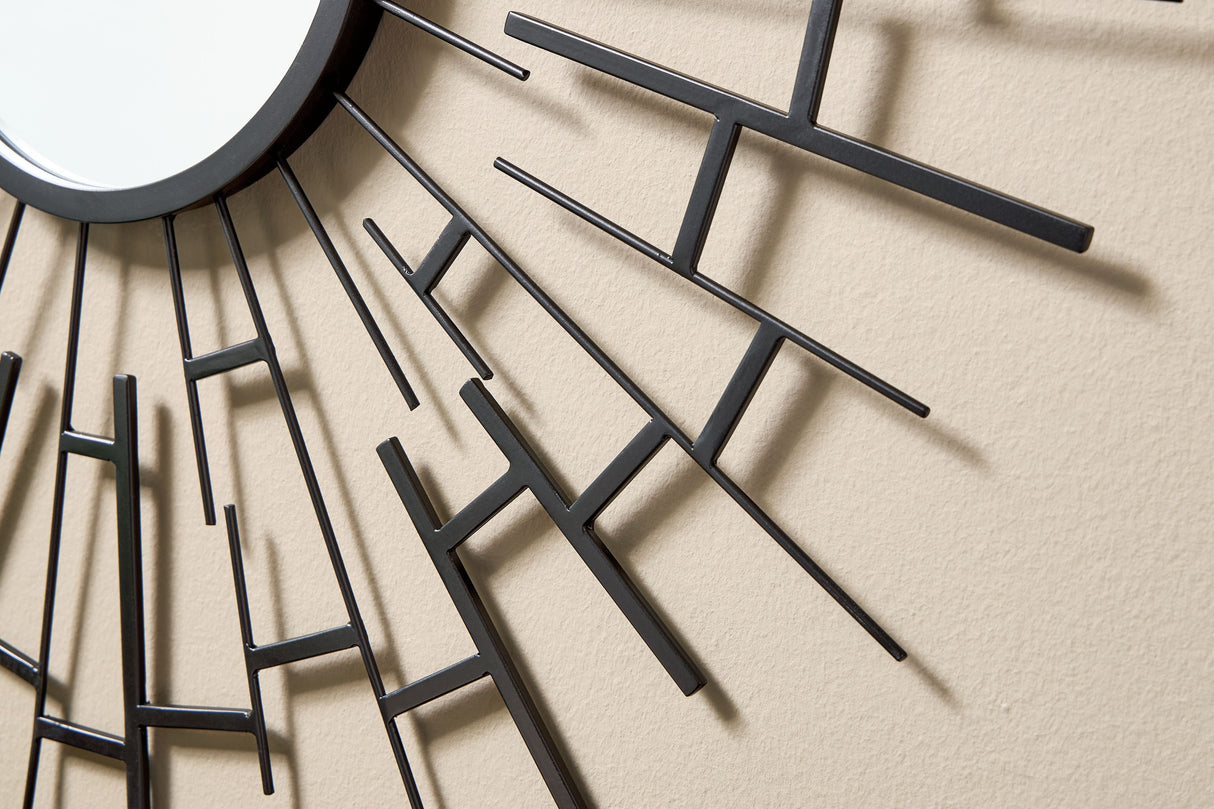 Garrenworth - Black - Accent Mirror by Signature Design by Ashley® | Bel Furniture