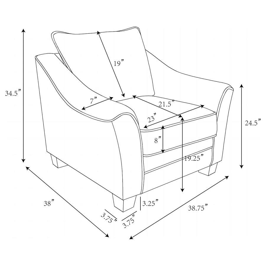 Tomkins - Boucle Upholstered Sofa Set by Coaster Fine Furniture | Bel Furniture