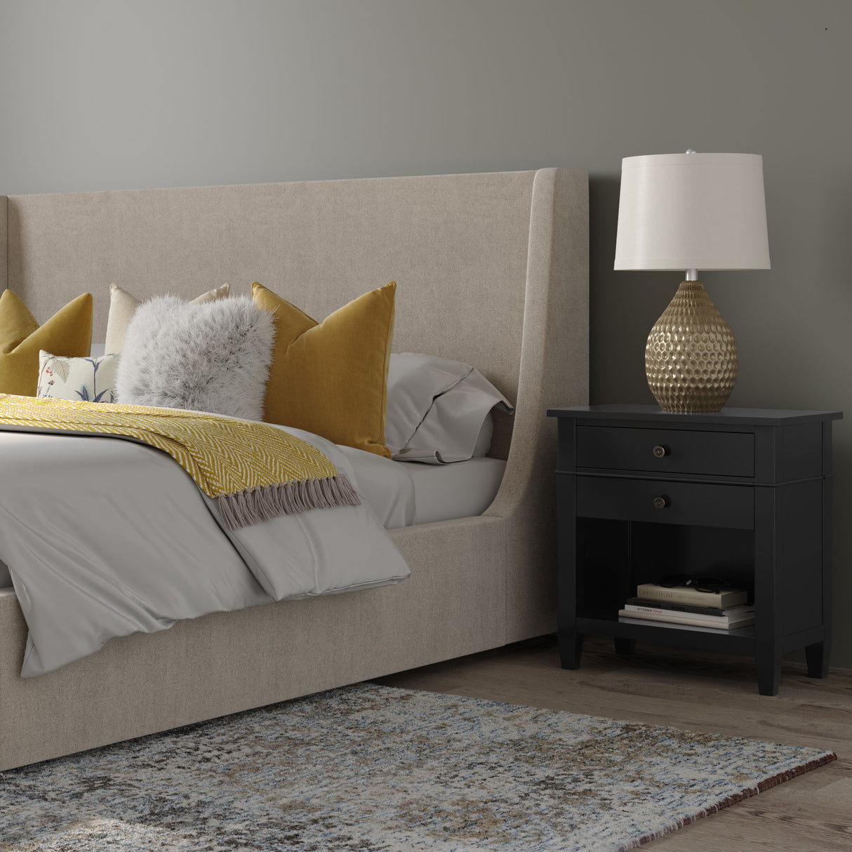 Carlton - Bedside Table, Handcrafted by Simpli-Home | Bel Furniture