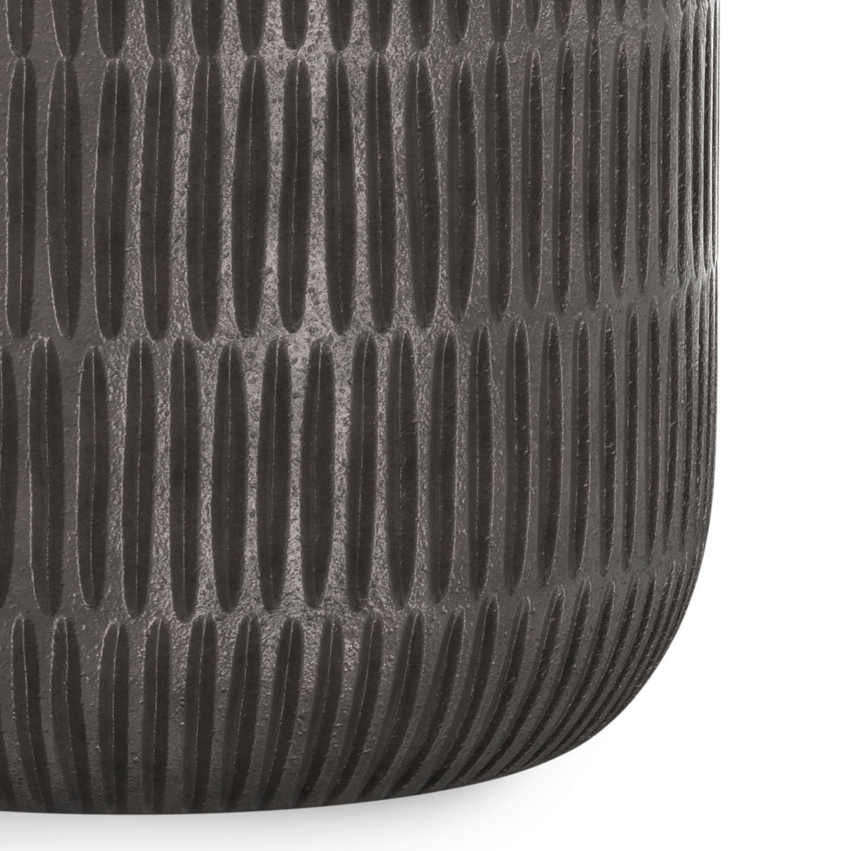 Juno - Cast Aluminum Side Table - Black by Simpli-Home | Bel Furniture