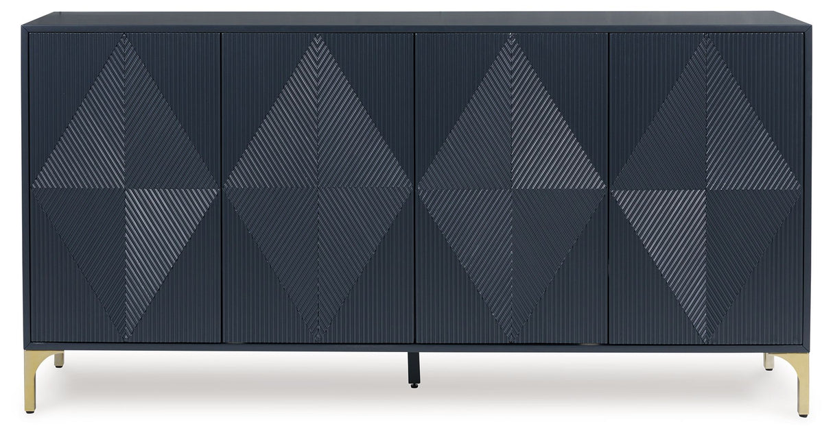 Loirwick - Dark Blue - Accent Cabinet by Signature Design by Ashley® | Bel Furniture
