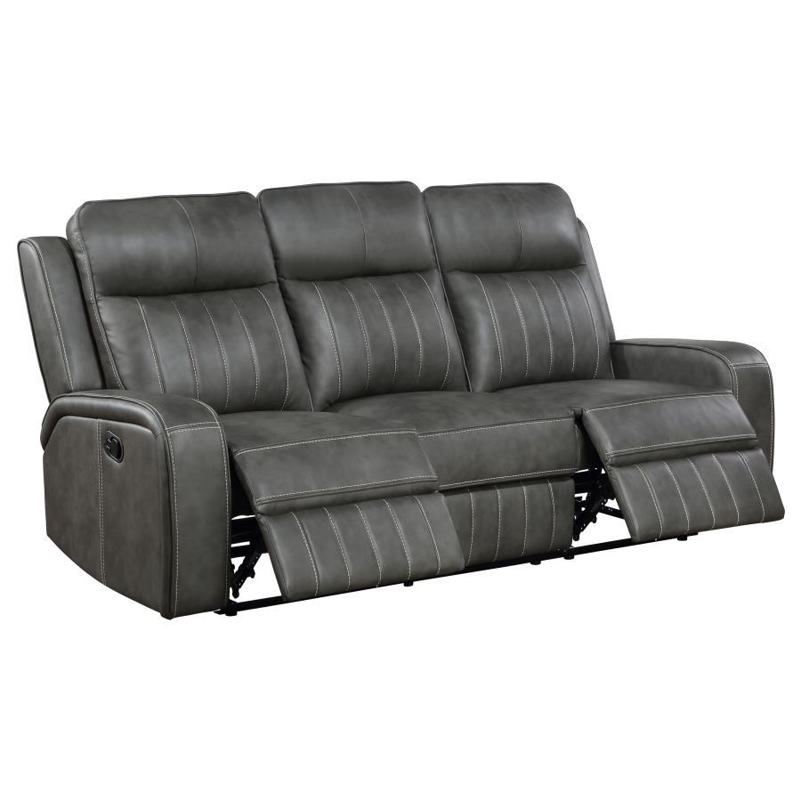 Raelynn - Upholstered Reclining Sofa Set by Coaster Fine Furniture | Bel Furniture