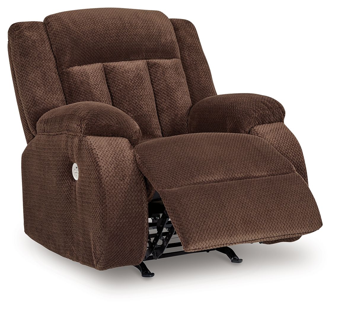 Free Wake - Chocolate - Power Rocker Recliner by Signature Design by Ashley® | Bel Furniture