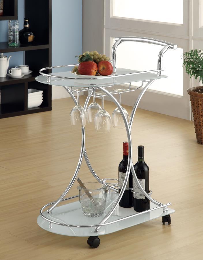 Elfman - 2-Shelve Serving Cart by CoasterEveryday | Bel Furniture