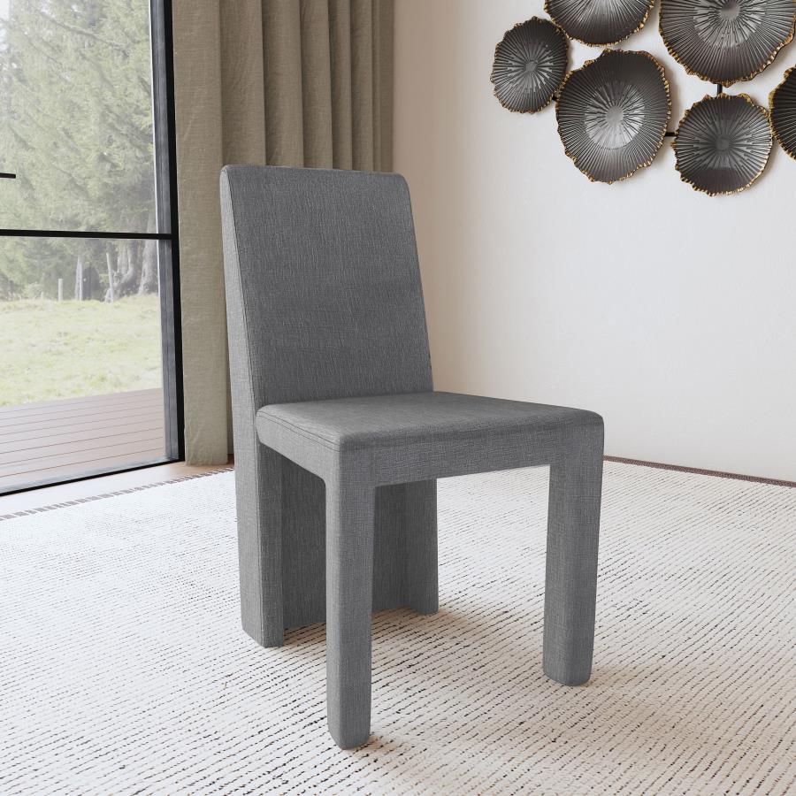 Tordera - Velvet Upholstered Dining Side Chair (Set of 2) - Gray by Coaster Fine Furniture | Bel Furniture