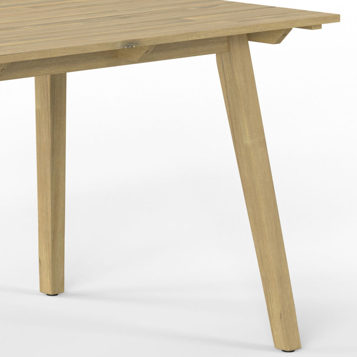 Kona - Outdoor Dining Table - Light Teak by Simpli-Home | Bel Furniture