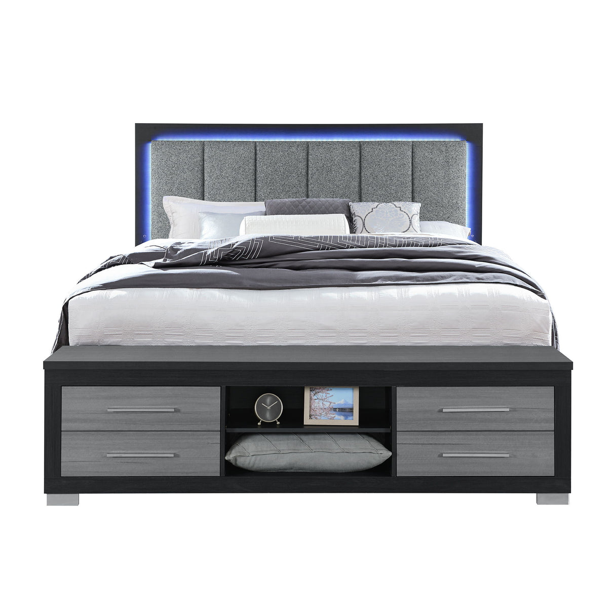 Emilia - Bed With Storage And LED Lighting