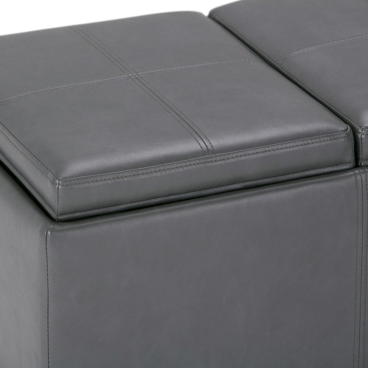 Avalon - Upholstered Storage Ottoman by Simpli-Home | Bel Furniture