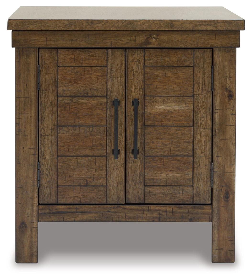 Moriville - Grayish Brown - Rectangular End Table by Signature Design by Ashley® | Bel Furniture