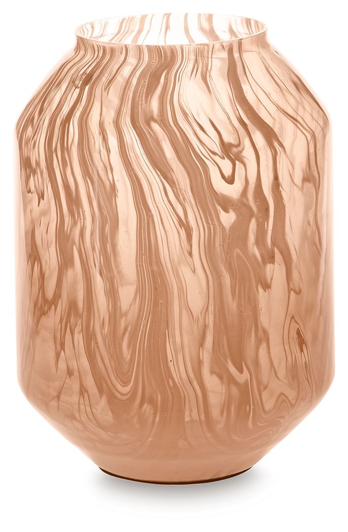 Dushby - Vase Light Brown 7"W x 7"D x 9.5"H by Signature Design by Ashley® | Bel Furniture