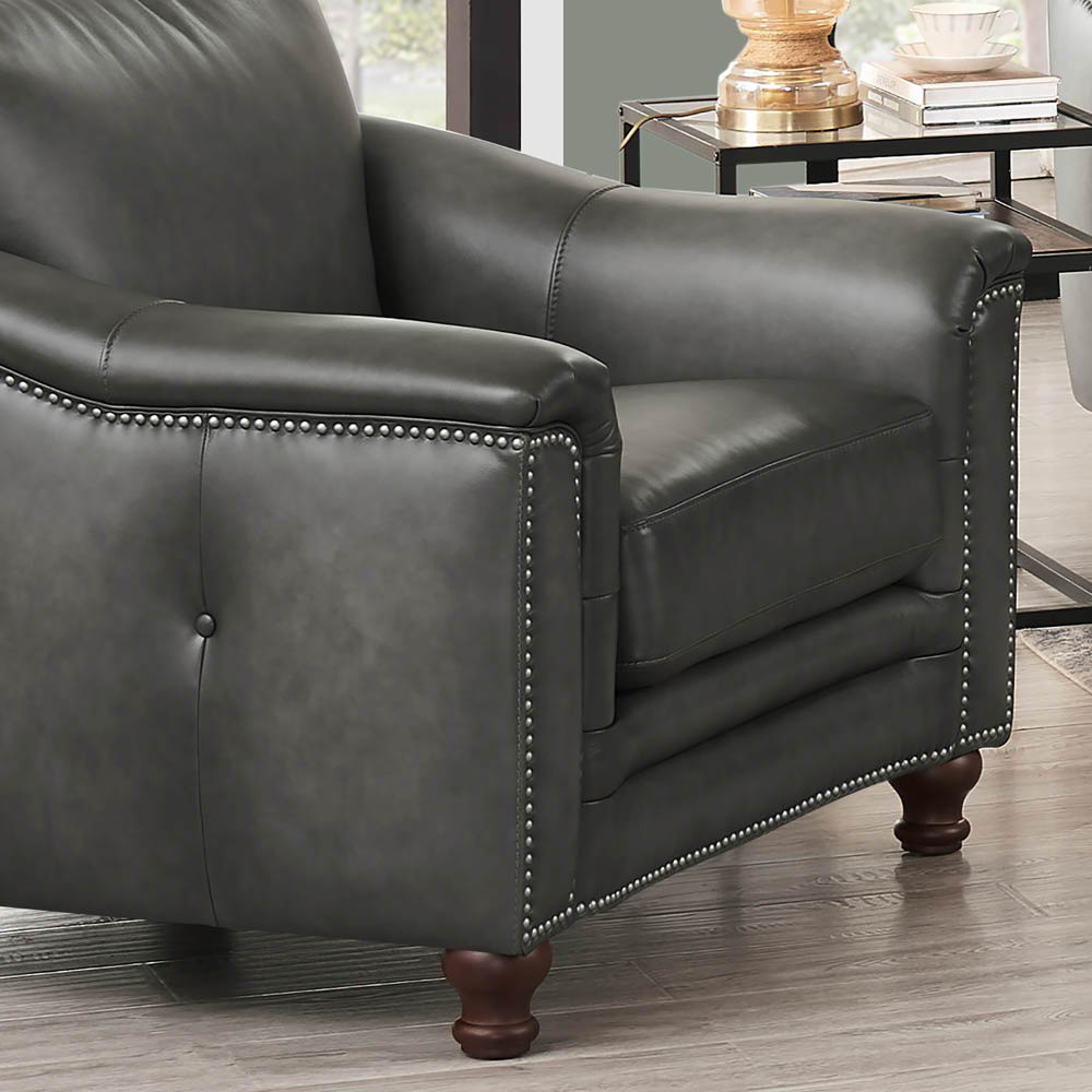Belfast - Top Grain Leather Chair by Hydeline Furniture | Bel Furniture