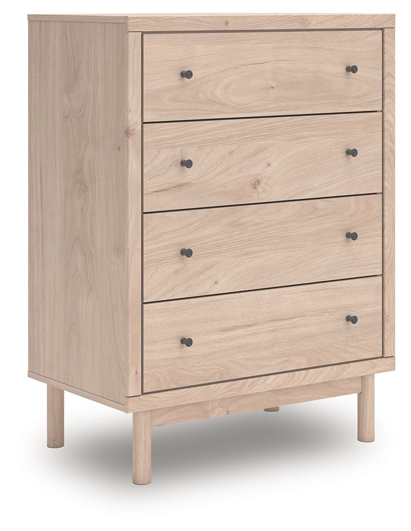 Arloster - Tan - Four Drawer Chest by Signature Design by Ashley® | Bel Furniture