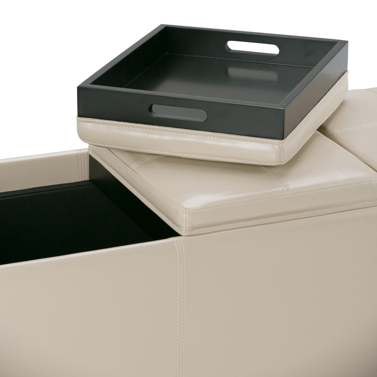 Avalon - Upholstered Storage Ottoman by Simpli-Home | Bel Furniture