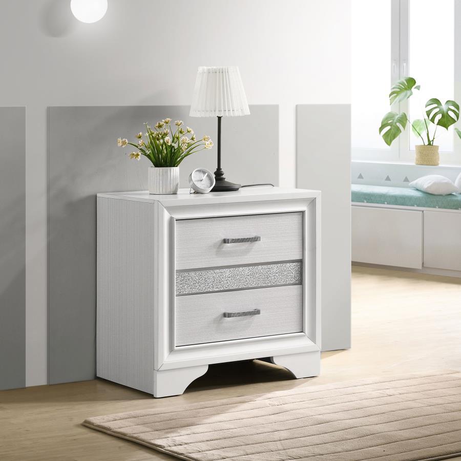 Miranda - 2-Drawer Nightstand by CoasterEveryday | Bel Furniture