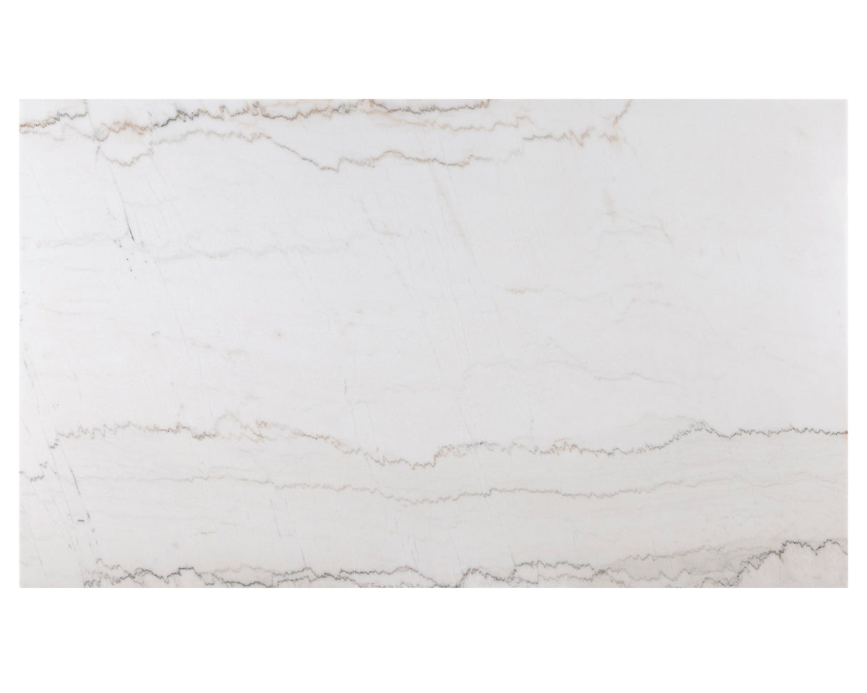 Varley - Genuine Marble Dining Table - Charcoal & White by Crown Mark | Bel Furniture