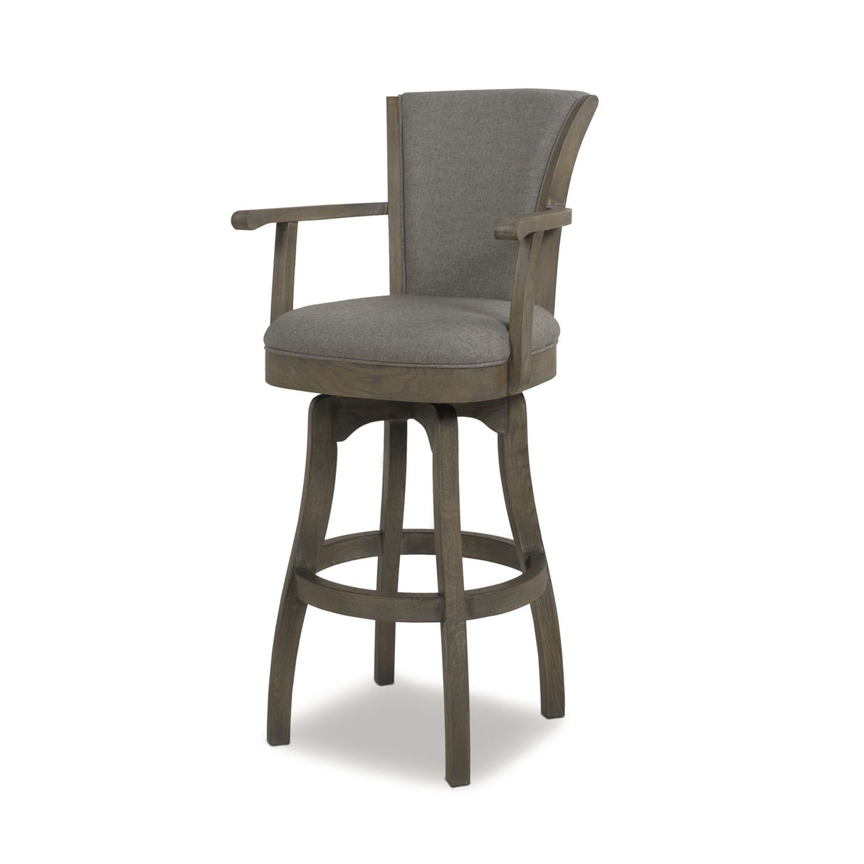 Williams - Swivel Bar Stool With Armrests by Jennifer Taylor Home | Bel Furniture