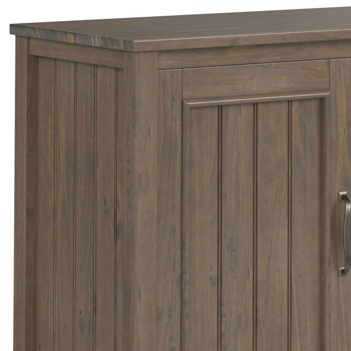 Lev - TV Media Stand - Smoky Brown by Simpli-Home | Bel Furniture