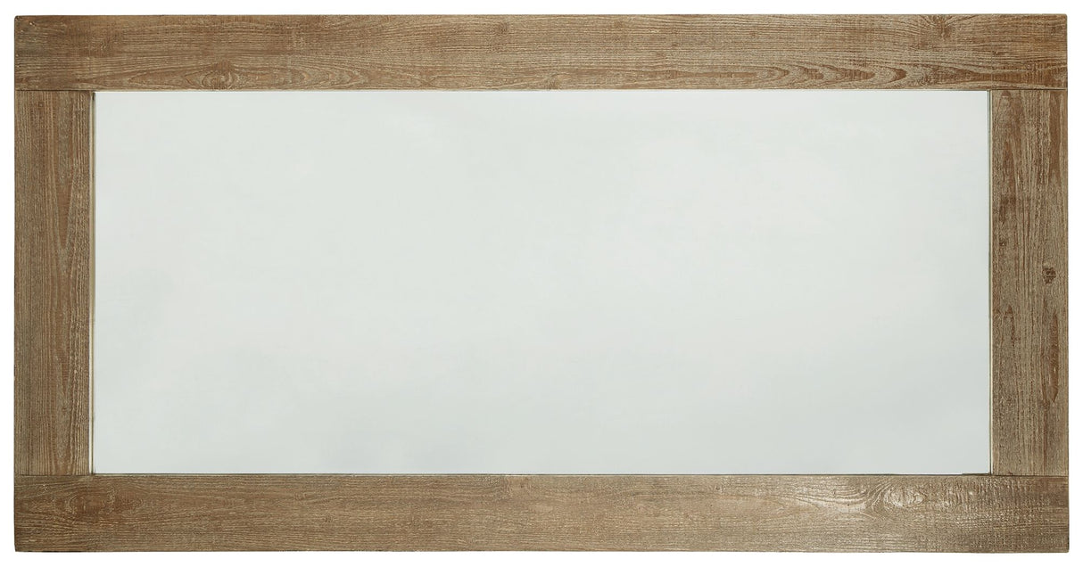 Waltleigh - Distressed Brown - Floor Mirror by Signature Design by Ashley® | Bel Furniture