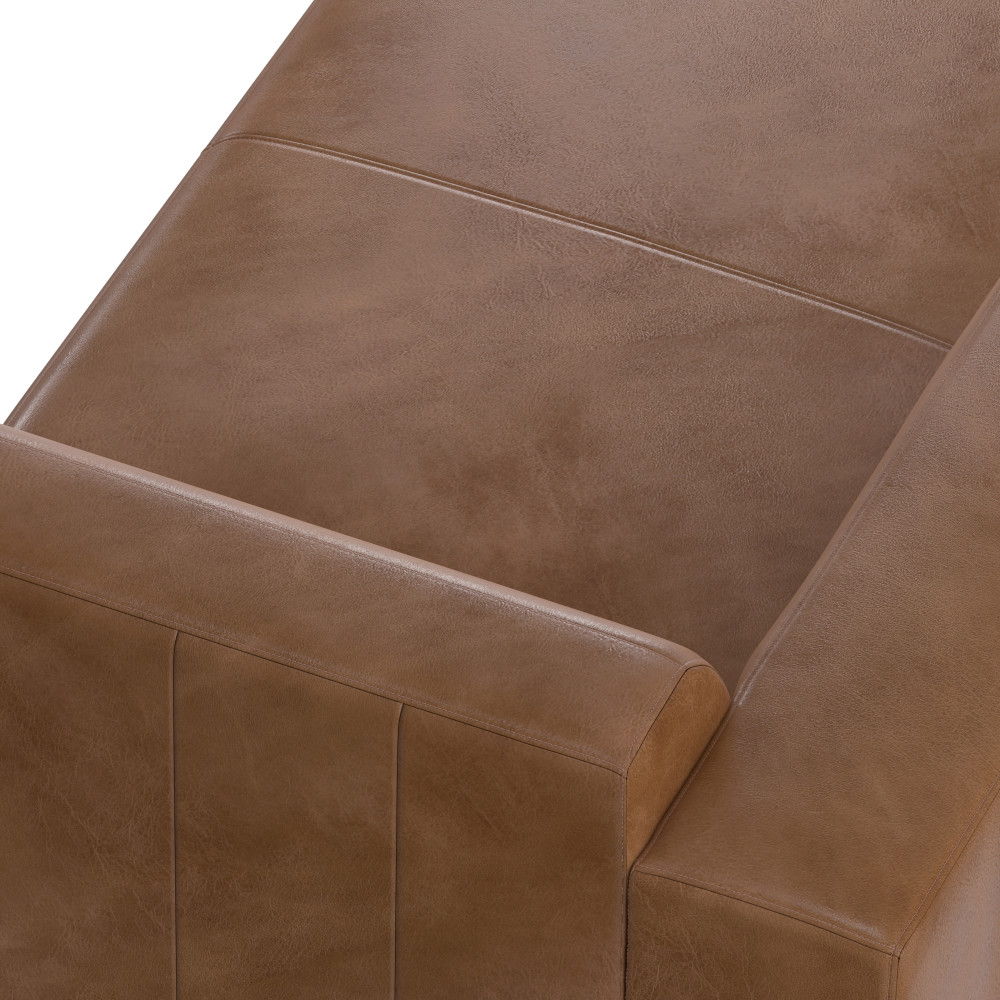 Rex - Left Chaise Sofa Module - Brown by Simpli-Home | Bel Furniture