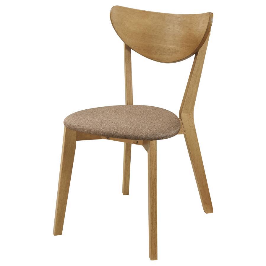 Elowen - Wood Dining Side Chair (Set of 2) - Light Walnut by Coaster Fine Furniture | Bel Furniture