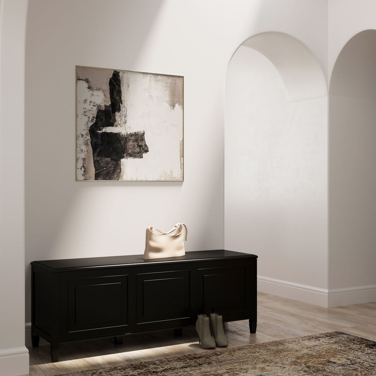 Connaught - Handcrafted Storage Bench Trunk by Simpli-Home | Bel Furniture