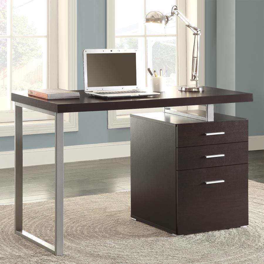 Brennan - 3-Drawer Office Computer Desk by CoasterEveryday | Bel Furniture