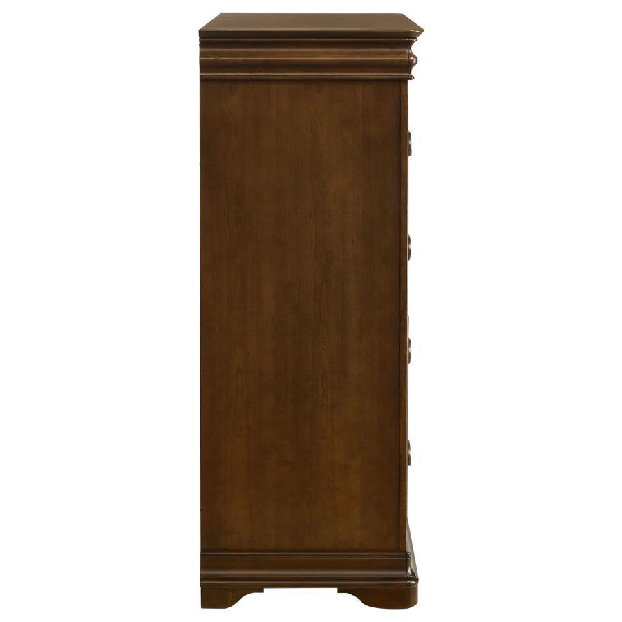 Garland - 4-Drawer Bedroom Chest Of Drawers - Brown Cherry