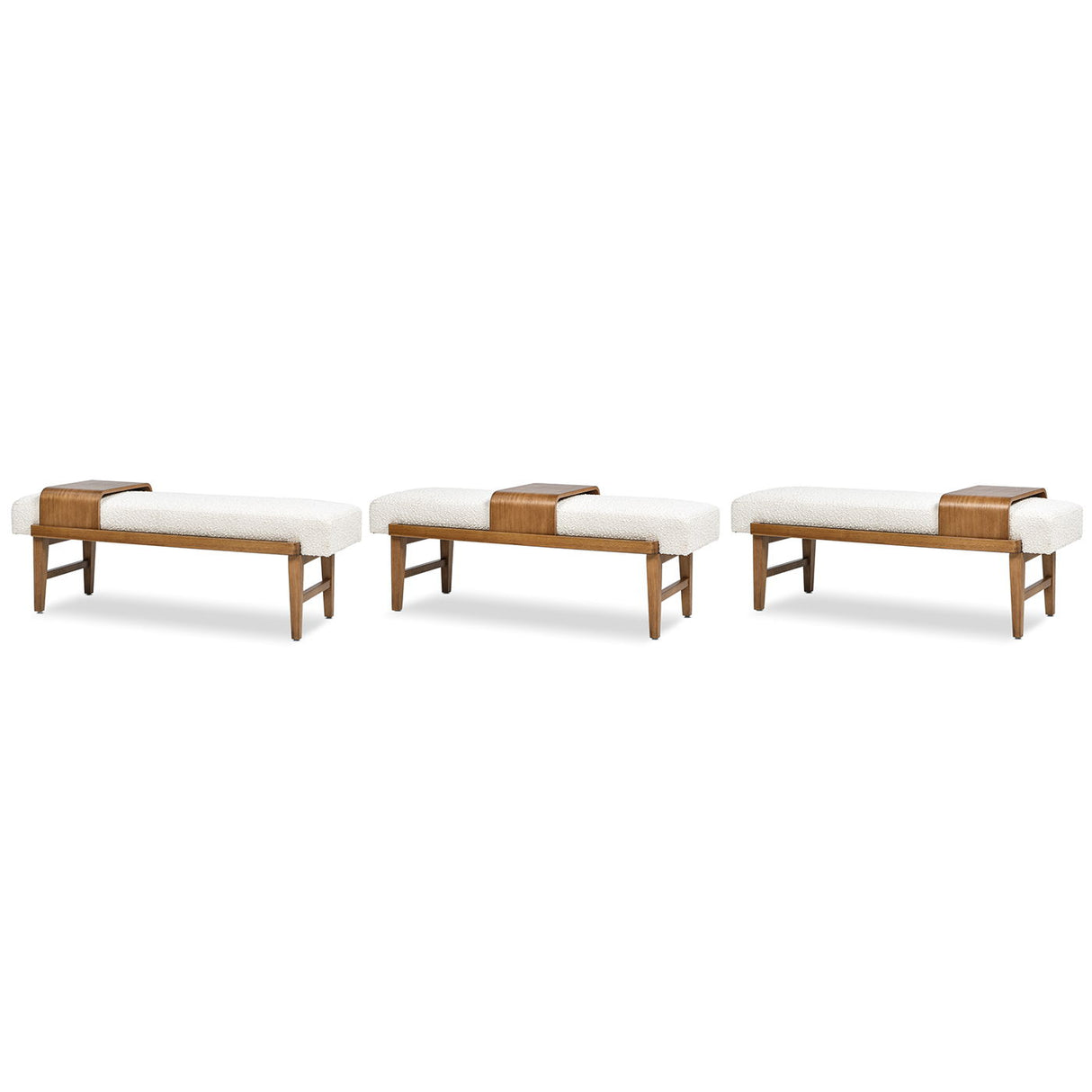 Billie - Modern Telephone Bench With Sliding Shelf - Ivory White by Jennifer Taylor Home | Bel Furniture