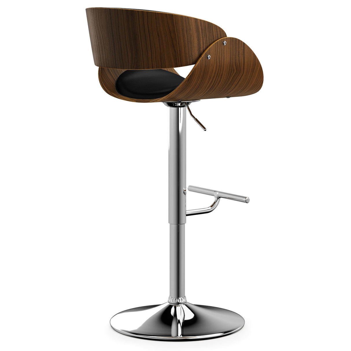 Amery - Mid Century Modern Adjustable Swivel Bar Stool by Simpli-Home | Bel Furniture