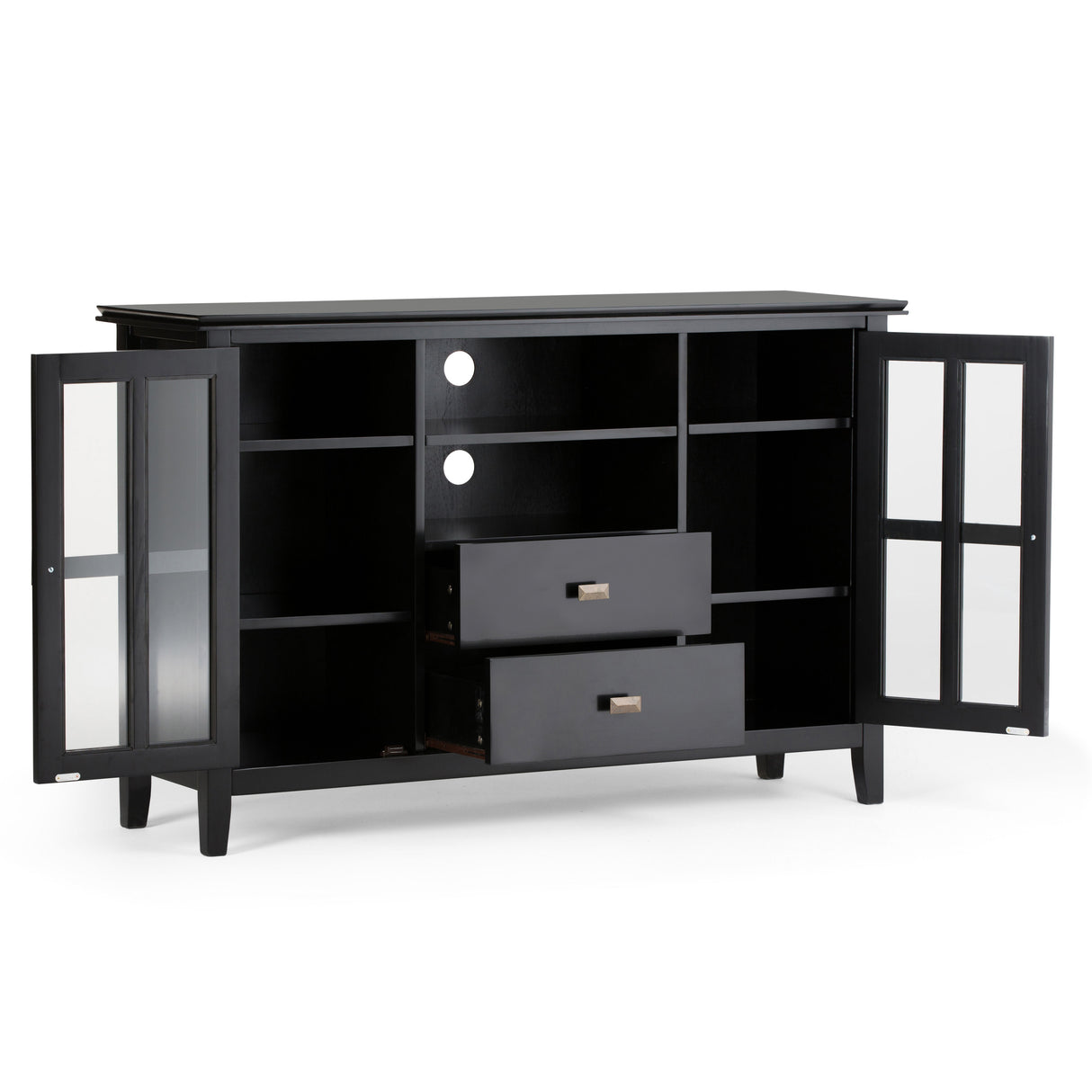 Artisan - Handcrafted, Tall TV Media Stand by Simpli-Home | Bel Furniture