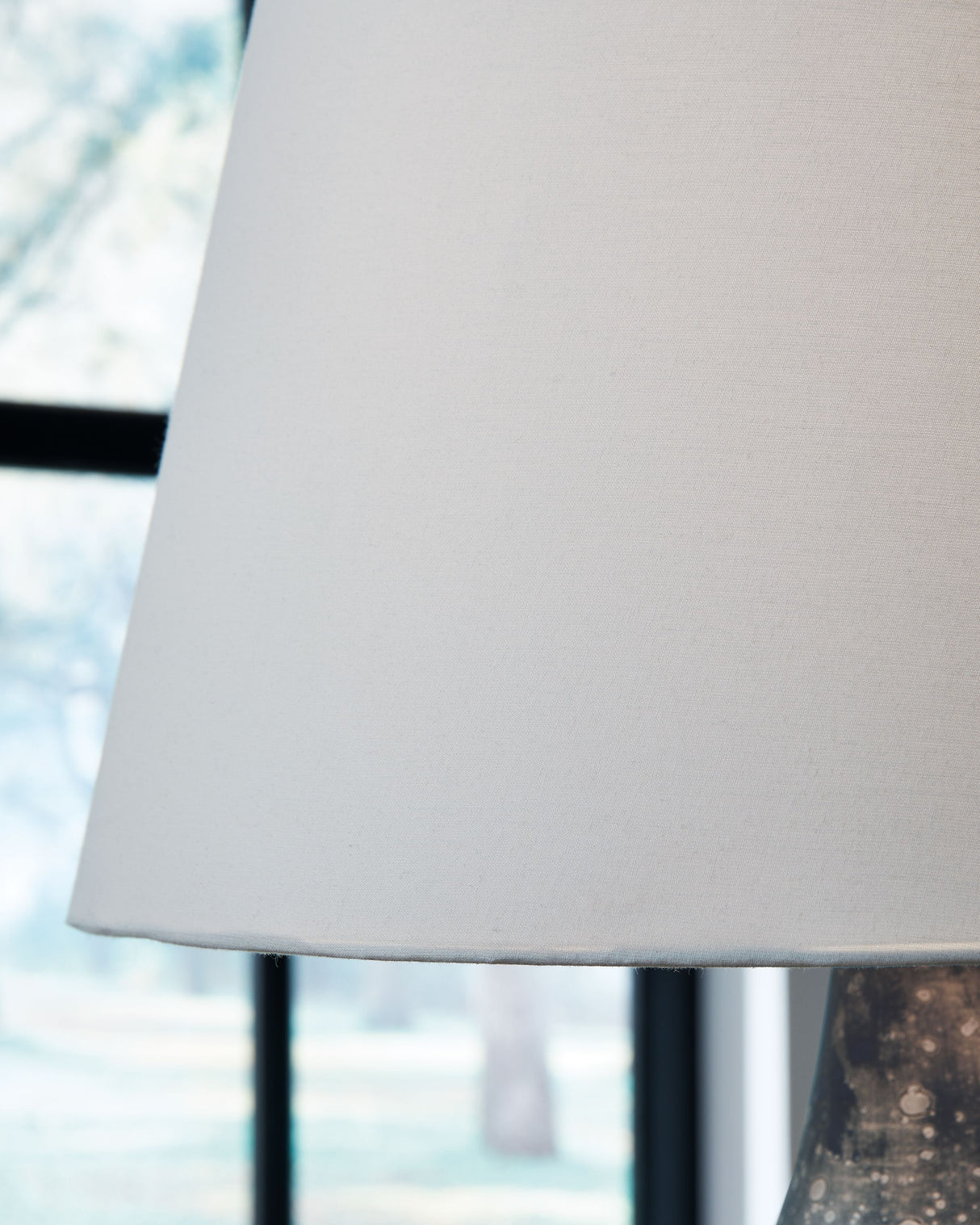 Bluacy - Antique Gray - Glass Table Lamp by Signature Design by Ashley® | Bel Furniture