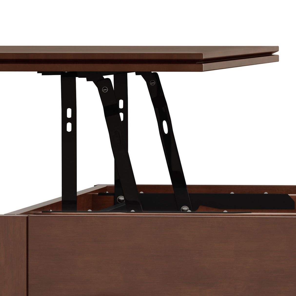 Artisan - Lift Top Coffee Table - Russet Brown by Simpli-Home | Bel Furniture