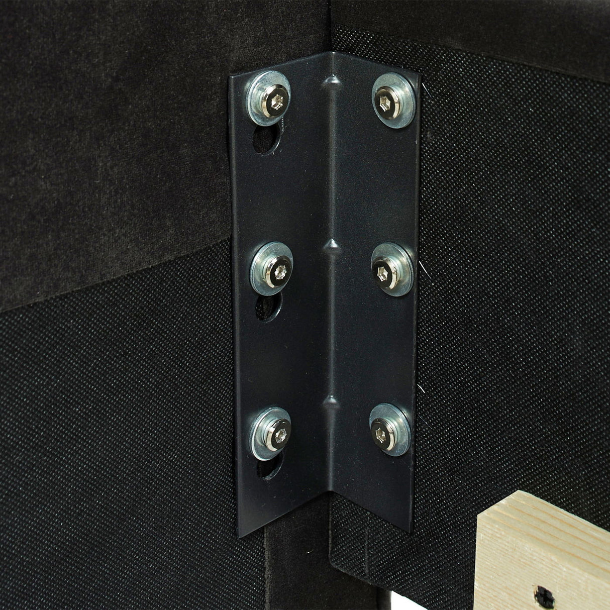 David - King Tufted Wingback Bed - Dark Charcoal Gray by Jennifer Taylor Home | Bel Furniture