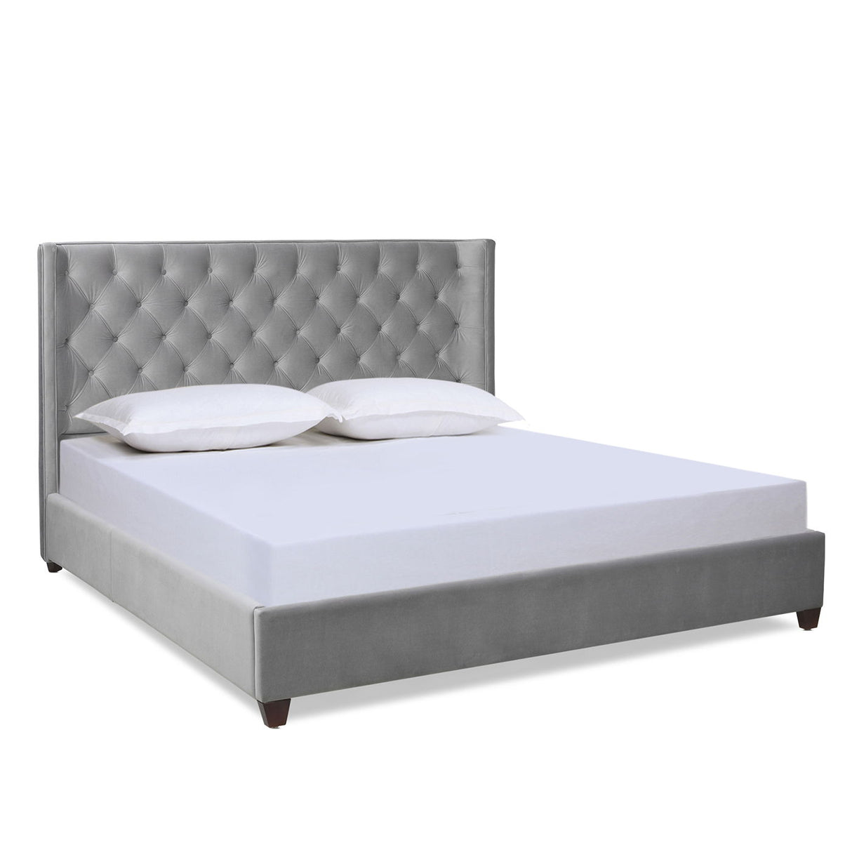 Manhattan - Shelter King Platform Bed Frame by Jennifer Taylor Home | Bel Furniture