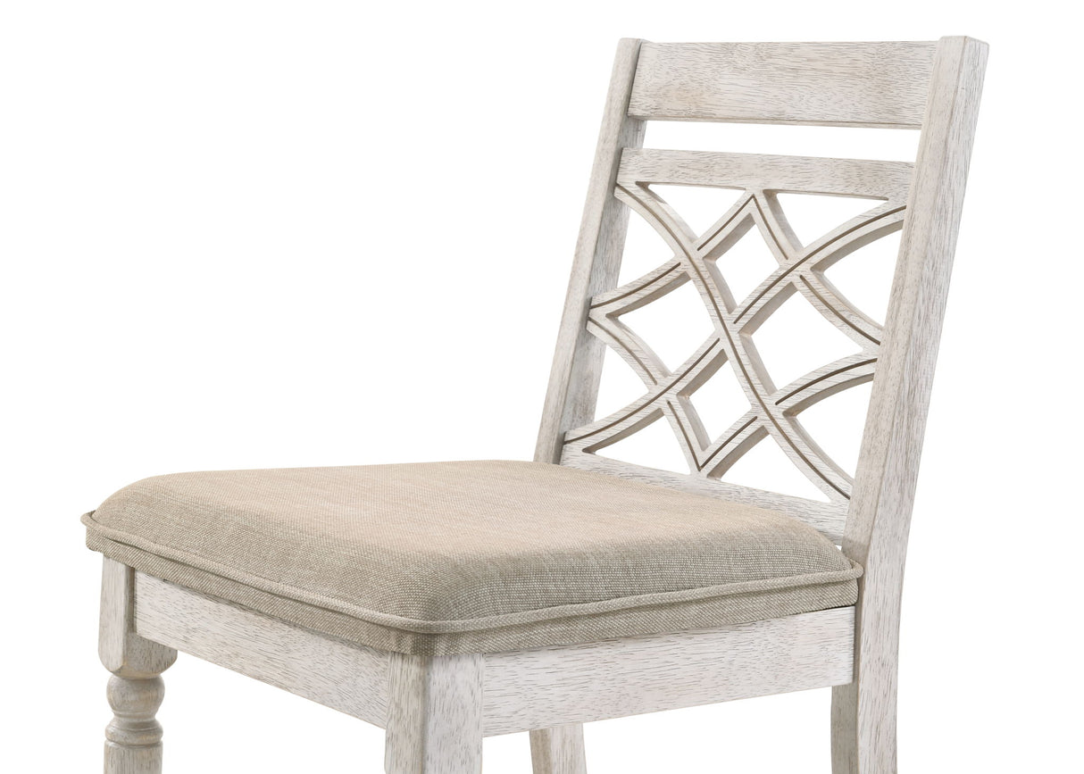 Havanna - Wide Chair With Cushion (Set of 2) - Off White