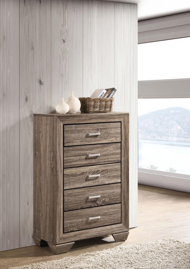 Kauffman - 5-Drawer Bedroom Chest by CoasterEveryday | Bel Furniture