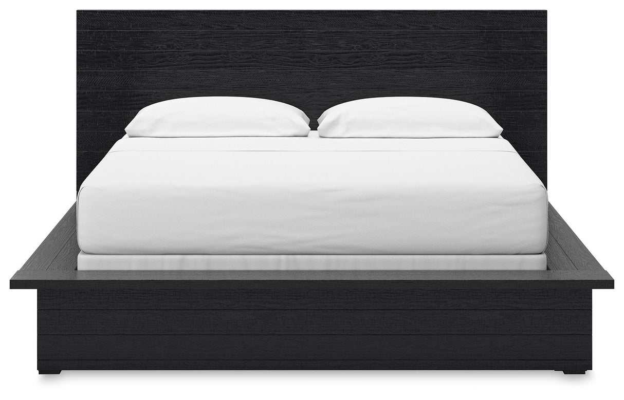 Londer - Black - California King Panel Bed by Millennium® by Ashley | Bel Furniture