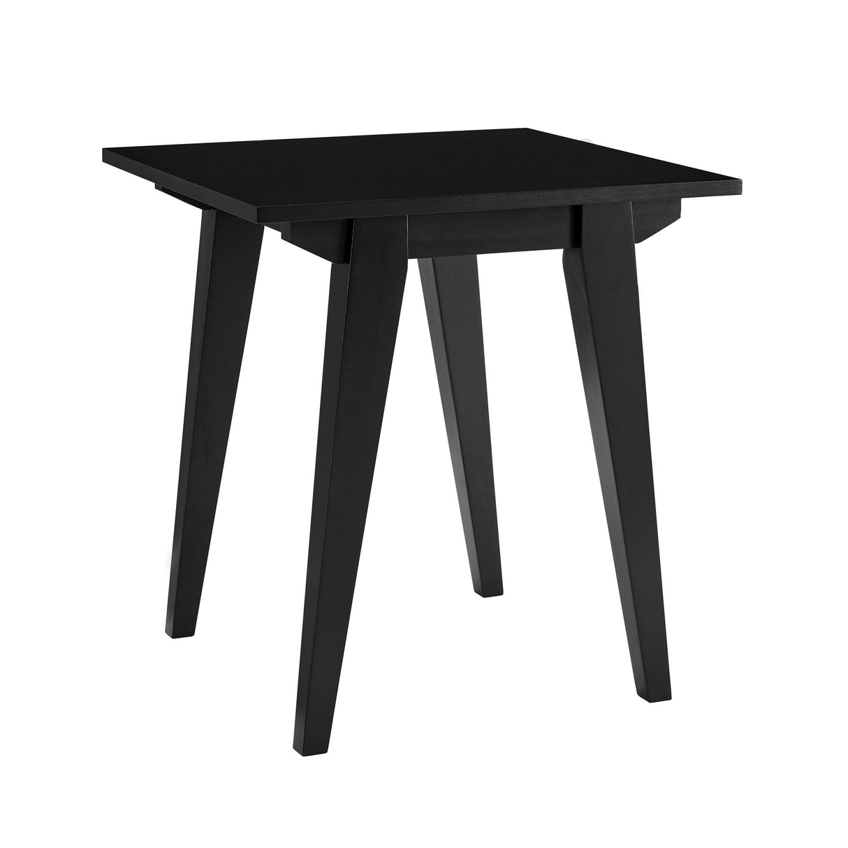 Japandi - Minimal Solid Wood Side Table Black by Walker Edison | Bel Furniture
