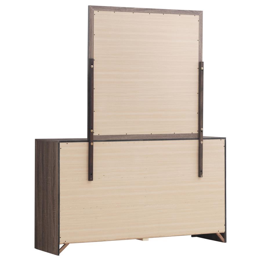 Brantford - 6-Drawer Dresser With Mirror by CoasterEveryday | Bel Furniture