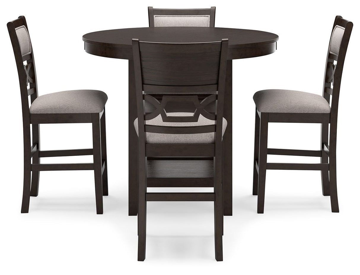 Langwest - Brown - Dining Room Counter Table Set (Set of 5) by Signature Design by Ashley® | Bel Furniture