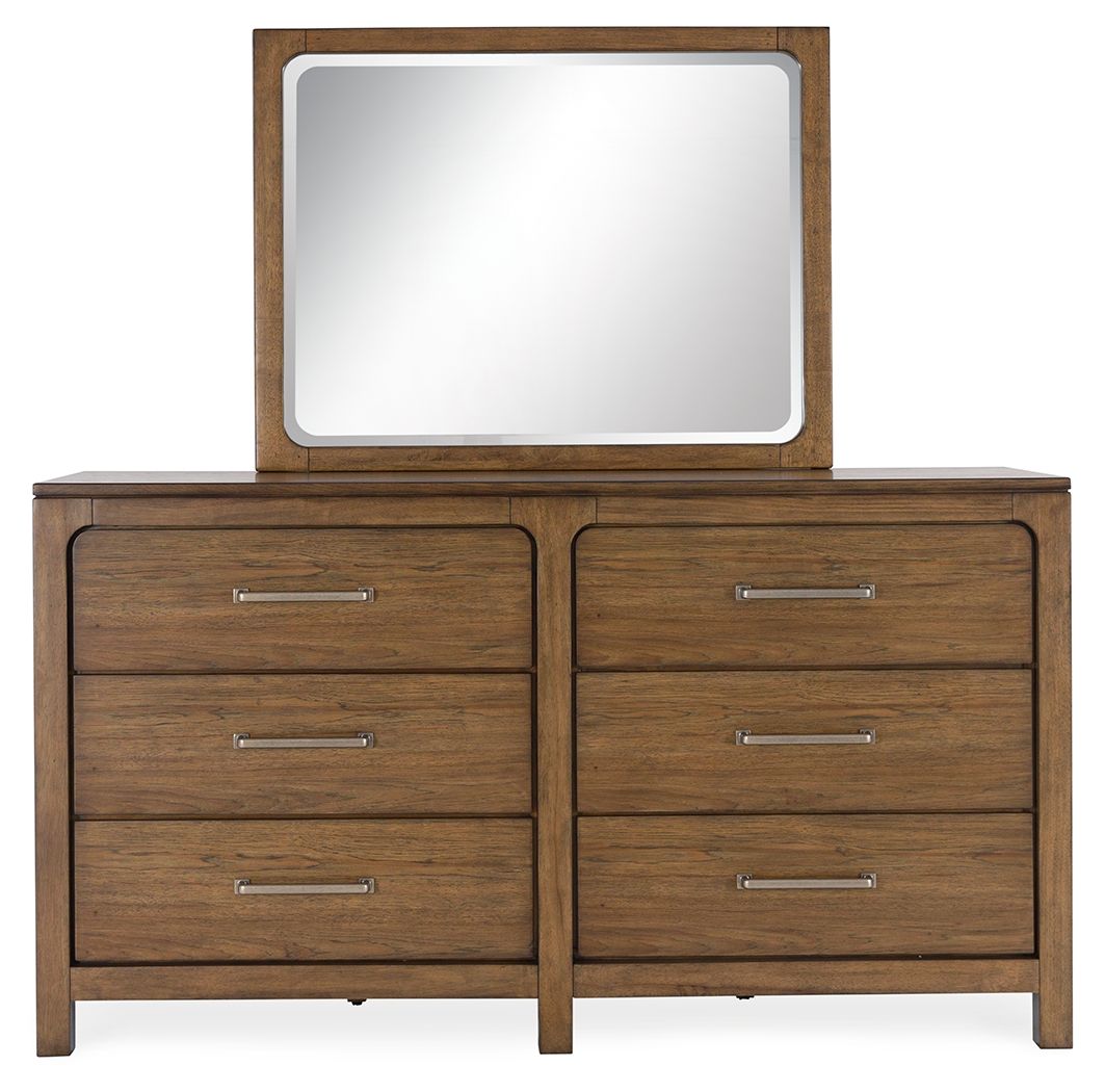 Cabalynn - Light Brown - Dresser And Mirror by Signature Design by Ashley® | Bel Furniture