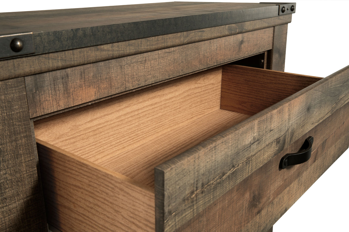 Trinell - Brown - Five Drawer Chest by Signature Design by Ashley® | Bel Furniture