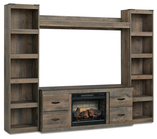 Trinell - 4-Piece Entertainment Center With 60" TV Stand - view 2