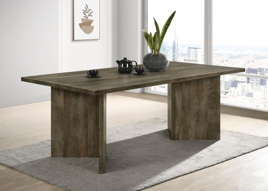 Tyler - Solid Wood Dining Table - Mango Brown by Coaster Fine Furniture | Bel Furniture