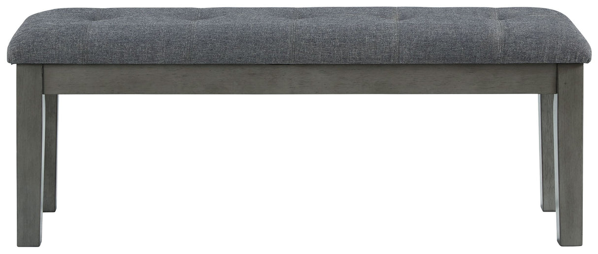 Hallanden - Black / Gray - Large UPH Dining Room Bench by Signature Design by Ashley® | Bel Furniture