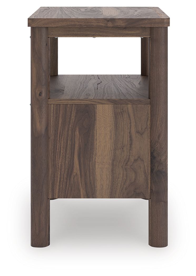 Pamytta - Brown - One Drawer Night Stand by Signature Design by Ashley® | Bel Furniture