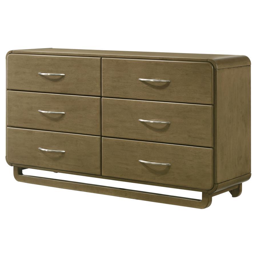 Amsbury - 6-Drawer Dresser Cabinet - Nutmeg by Coaster Fine Furniture | Bel Furniture