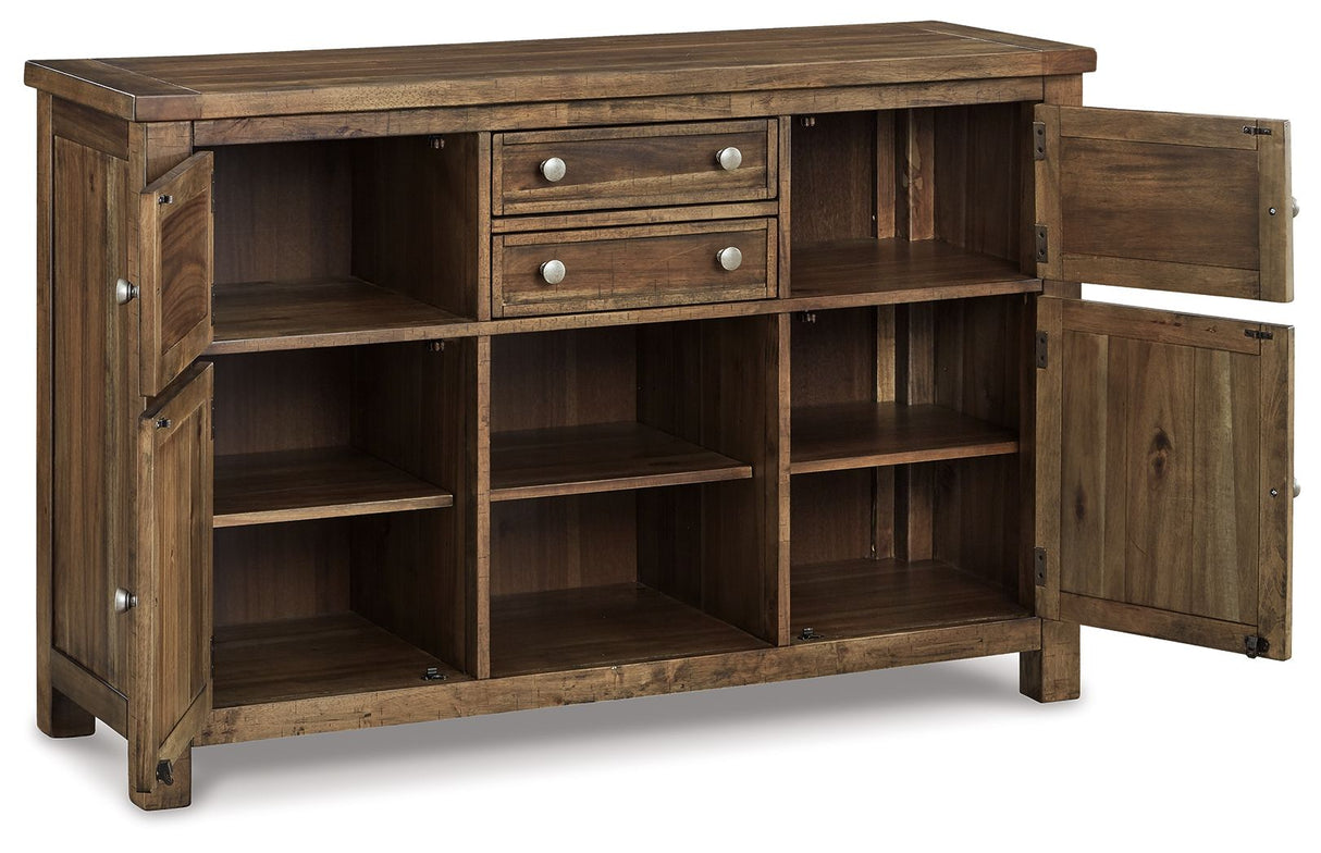 Moriville - Grayish Brown - Dining Room Server by Signature Design by Ashley® | Bel Furniture